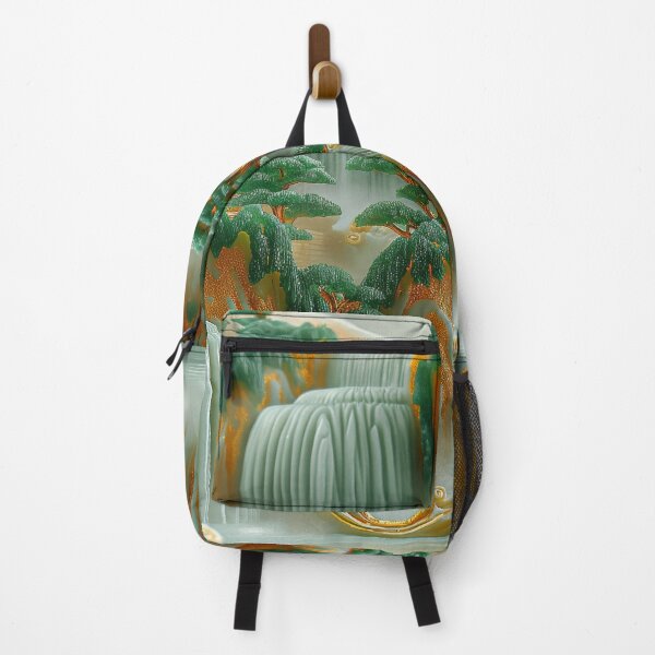 Item preview, Asian jade carving mountain landscape with temples designed and sold by MargaretWiktor.
