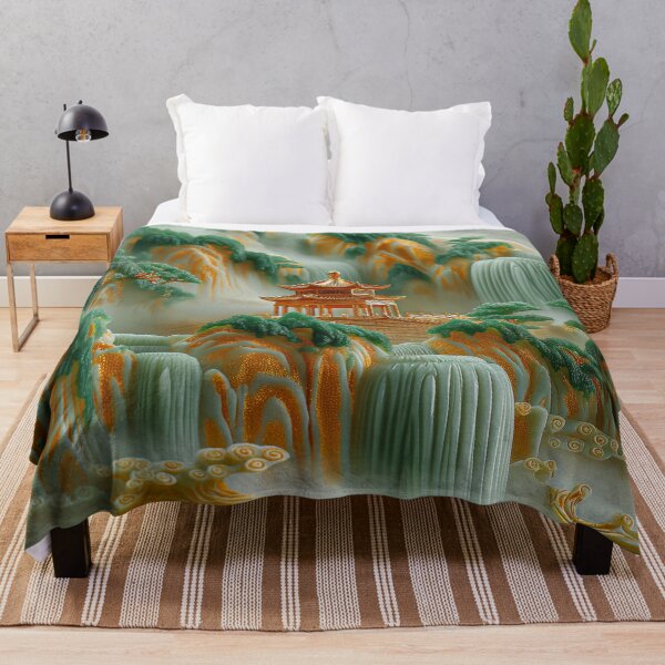 Item preview, Asian jade carving mountain landscape with temples designed and sold by MargaretWiktor.