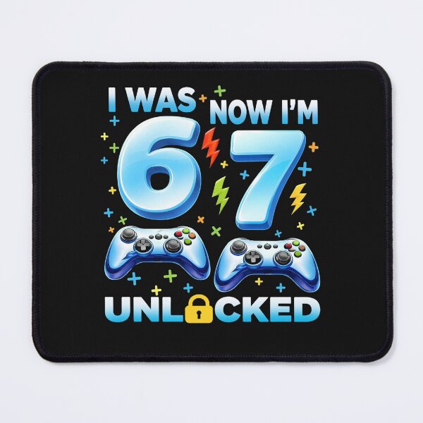 Item preview, I Was 6 Now Im 7 Unlocked Blue Gamer Controller 7th Birthday Boys Gift For Boy Kids Girl designed and sold by ArmyAbodo.
