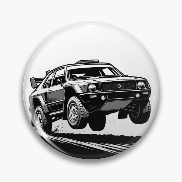 Item preview, Silueta de coche de rally retro designed and sold by SunDrift.