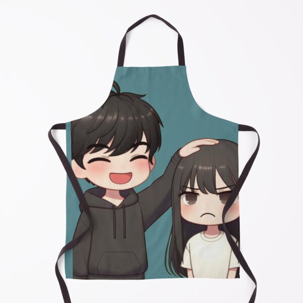 Item preview, Funny Chibi Couple - Boy Giving Head Pat to Grumpy Girl designed and sold by GunnuDesigns.