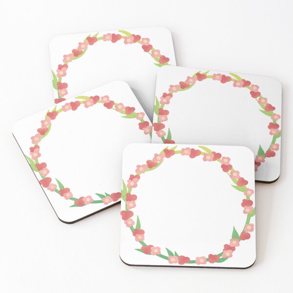 Item preview, Floral pink round wreath designed and sold by ValeryFlame.