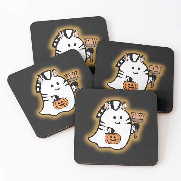 Item preview, Cute Ghost Zebra Halloween Design – Spooky Pumpkin Illustration designed and sold by ZebraDazzleDesigns.