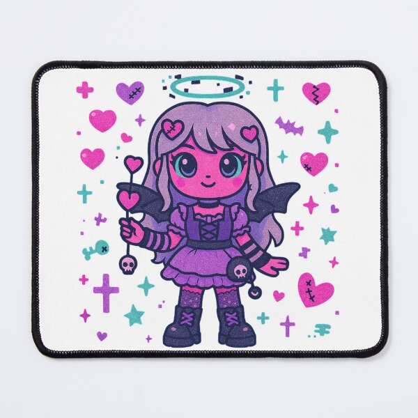 Item preview, ✨ Sweet Hex Angel – Kawaii Candy Goth Doll ✨ designed and sold by Alquimia Lunar.