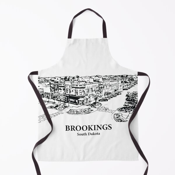 Item preview, Brookings SD - Ink Cityscape Illustration designed and sold by Lakeric Cityscapes.