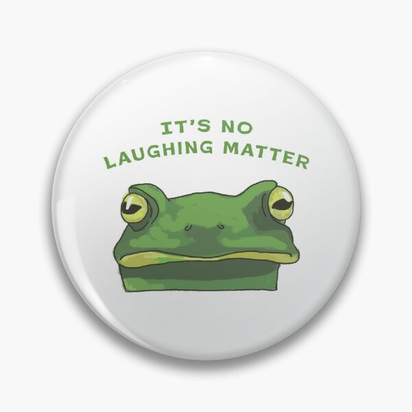 Item preview, It's No Laughing Matter Grumpy Frog designed and sold by artisticlivy.