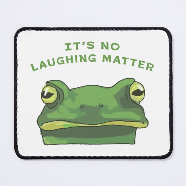Item preview, It's No Laughing Matter Grumpy Frog designed and sold by artisticlivy.