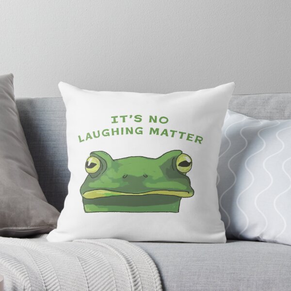 Item preview, It's No Laughing Matter Grumpy Frog designed and sold by artisticlivy.