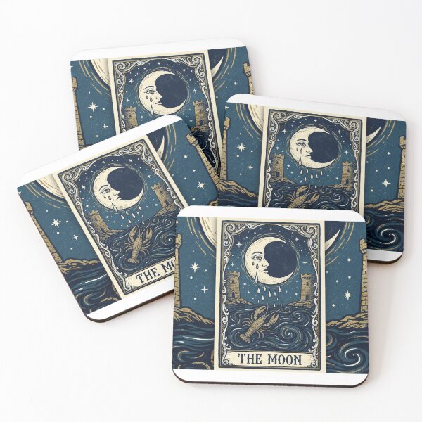 Item preview, The Moon Tarot Card Mystical Art designed and sold by Kowal03.