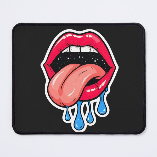 Item preview, Trippy Space Lips Galactic Tongue Aesthetic Pop Art Mascot designed and sold by Wonder Pixel Studio.