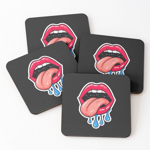 Item preview, Trippy Space Lips Galactic Tongue Aesthetic Pop Art Mascot designed and sold by Wonder Pixel Studio.