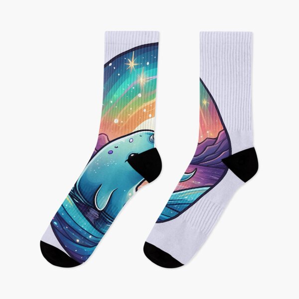 Item preview, Kawaii Narwhal Rainbow Magic | Cute Celestial Ocean Sticker & Art designed and sold by DesignsByDessie.