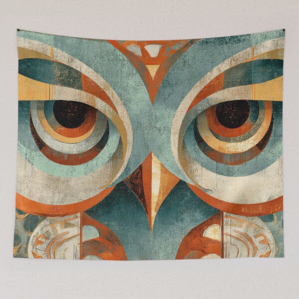 Item preview, Owl design with geometric shapes designed and sold by anytka.