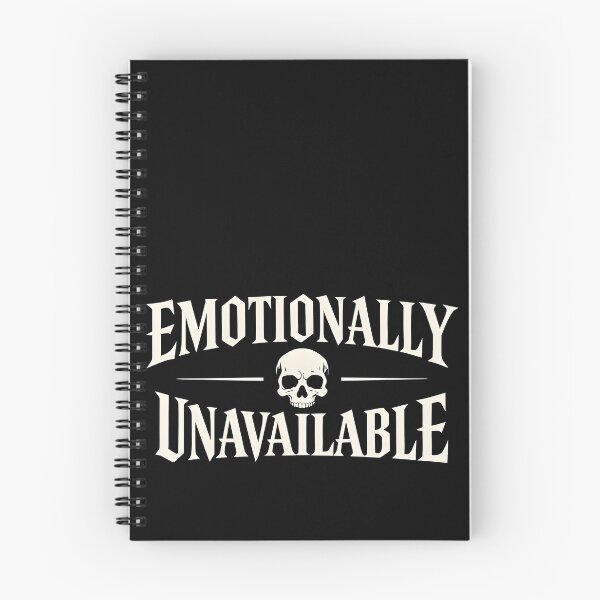 Item preview, Emotionally Unavailable – Dark Gothic Skull Statement Shirt designed and sold by R3XFORGE.