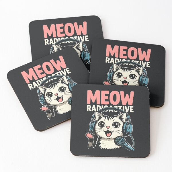 Item preview, Meow Radioactive – Funny Cool DJ Cat Music Sarcastic Style designed and sold by Taans-Creation.