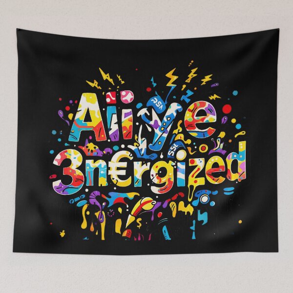 Item preview, Ali^¥ë 3n€rg¡zed – Bold Graffiti Typography Energy Art designed and sold by LineLoo.