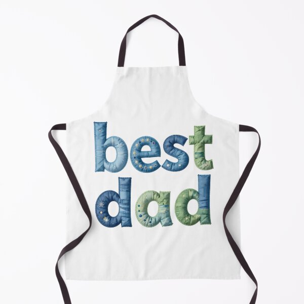 Item preview, BEST DAD - IN BLUE & GREEN FAUX LETTERING designed and sold by AlexOBrienArt.