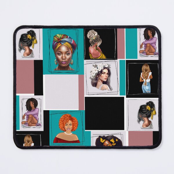 Item preview, Women In Frames, Colorful, Geometric Pattern designed and sold by Vibria Pattern Studio.