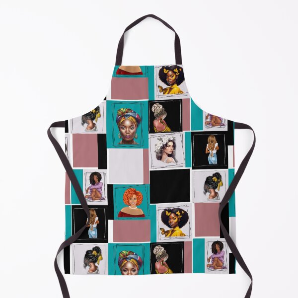 Aperçu de l'œuvre Femmes encadrées, motif géométrique coloré créée et vendue par Vibria Pattern Studio.