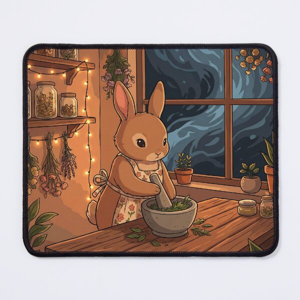 Item preview, Bunny Making Herbal Medicine designed and sold by Neural Dream.