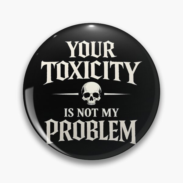 Item preview, Your Toxicity Is Not My Problem – Dark Gothic Skull Statement Shirt designed and sold by R3X .