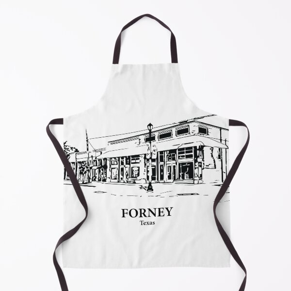 Item preview, Forney TX - Ink Cityscape Illustration designed and sold by Lakeric.