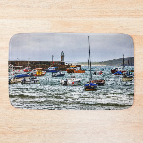 Item preview, Rough Day For Boats in St Ives Harbour, Cornwall, England designed and sold by Paul Thompson Photography.