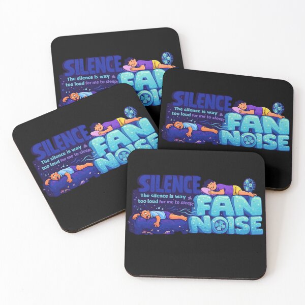 Item preview, Fan Noise Over Silence – Relatable Insomnia Typography Art designed and sold by LineLoo.