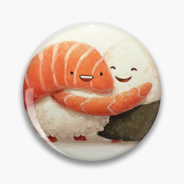 Item preview, Sushi characters share a hug warmly designed and sold by anytka.