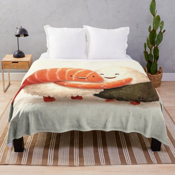 Item preview, Sushi characters share a hug warmly designed and sold by anytka.