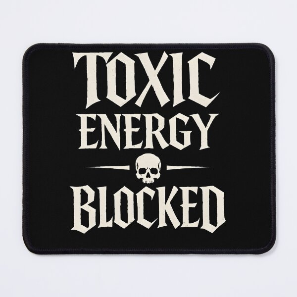Item preview, Toxic Energy Blocked – Dark Gothic Skull Statement Shirt designed and sold by R3XFORGE.