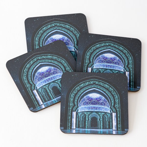 Item preview, Celestial Blue Islamic Dome with Glowing Archway designed and sold by D-Islamic.