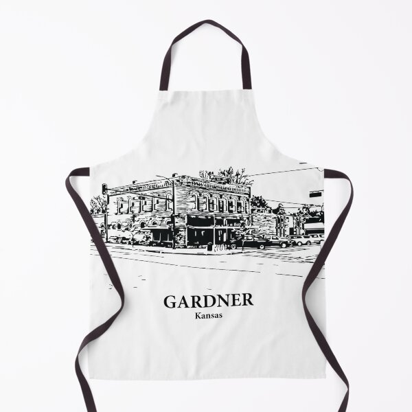 Item preview, Gardner KS - Ink Cityscape Illustration designed and sold by Lakeric Cityscapes.