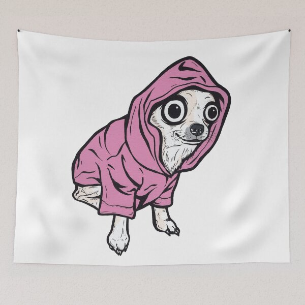 Item preview, Chihuahua Pink Hoodie designed and sold by turddemon.