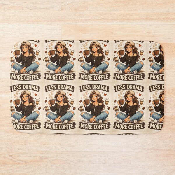 Item preview, Less drama, more coffee designed and sold by Soycreativa.