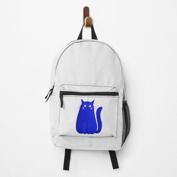 Item preview, Sad Cat Illustration – Dark Blue Moody Cute Cat Art designed and sold by Brightful Creations .