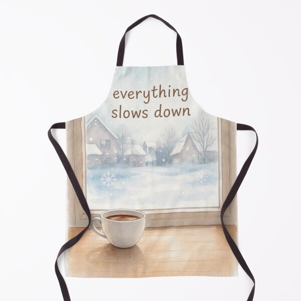 Item preview, Everything Slows Down Winter Cozy Watercolor designed and sold by MIArt Studio.