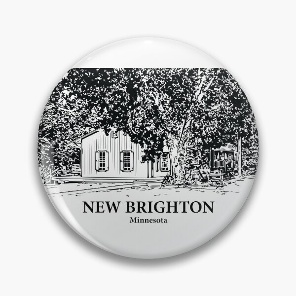Item preview, New Brighton MN - Ink Cityscape Illustration designed and sold by Lakeric Cityscapes.