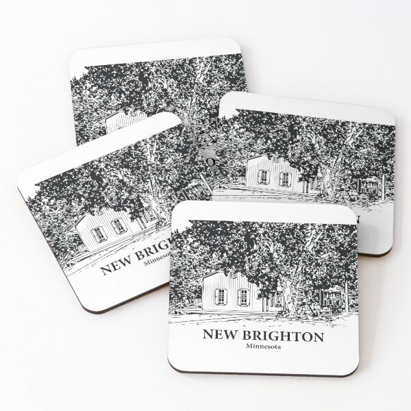 Item preview, New Brighton MN - Ink Cityscape Illustration designed and sold by Lakeric Cityscapes.