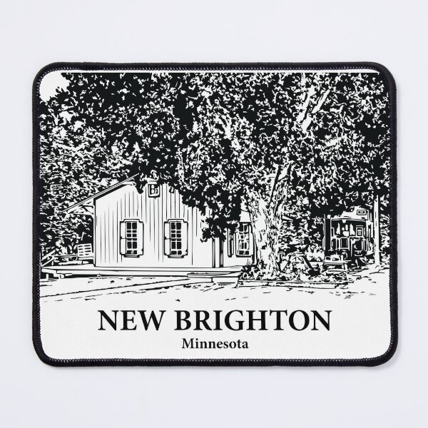 Item preview, New Brighton MN - Ink Cityscape Illustration designed and sold by Lakeric Cityscapes.