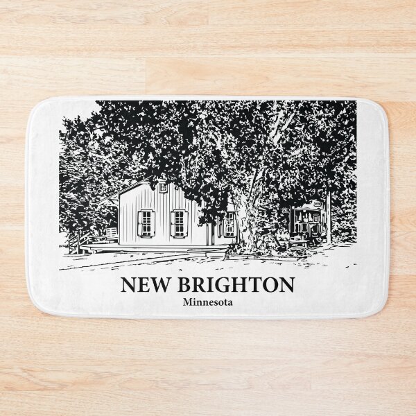 Item preview, New Brighton MN - Ink Cityscape Illustration designed and sold by Lakeric Cityscapes.