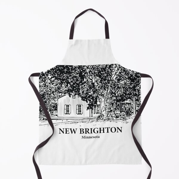 Item preview, New Brighton MN - Ink Cityscape Illustration designed and sold by Lakeric Cityscapes.