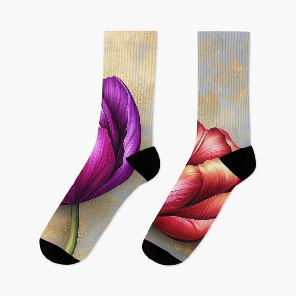 Artikelvorschau, Elegante Tulpen in Lila, Rot und Blau entworfen und verkauft von MargaretWiktor.