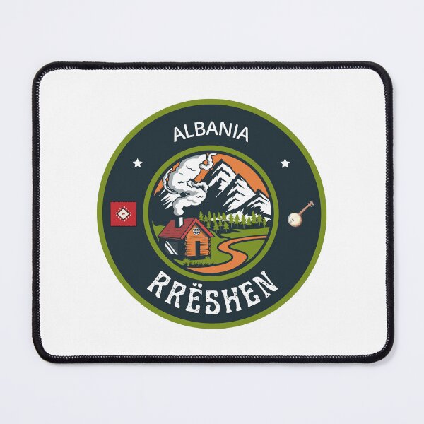 Item preview, Rrëshen Albania | Green Travel Emblem designed and sold by World Designs.