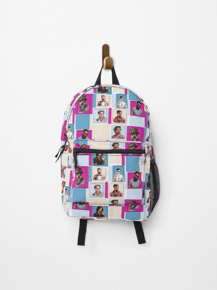Thumbnail 1 of 3, Backpack, Modern Geometric Pattern Man In Frames designed and sold by Grafstan.
