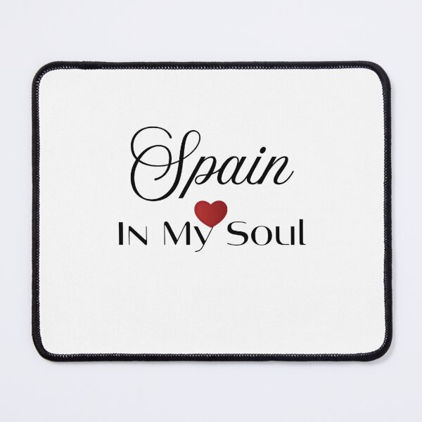 Item preview, Spain In My Soul – Spanish Love Typography designed and sold by Sarah'sCreativeLab.