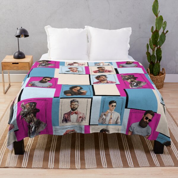 Item preview, Modern Geometric Pattern Man In Frames designed and sold by Vibria Pattern Studio.