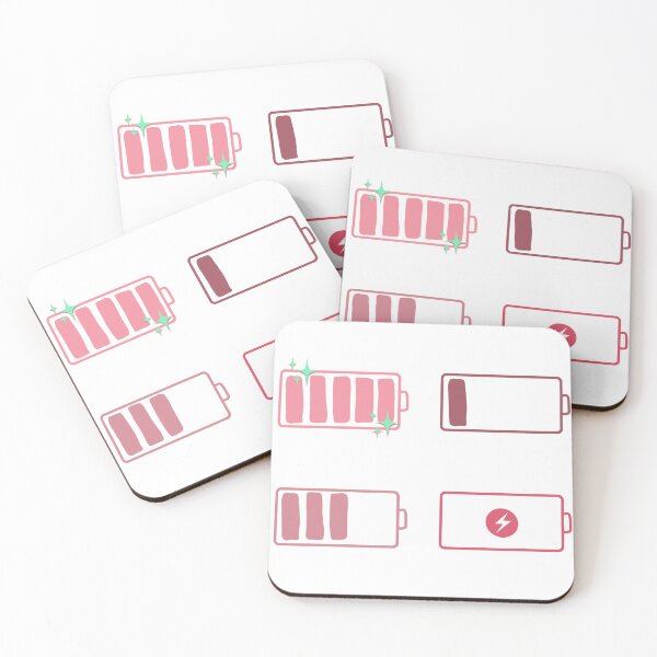 Item preview, Pink Battery Set designed and sold by ellealsopaints.