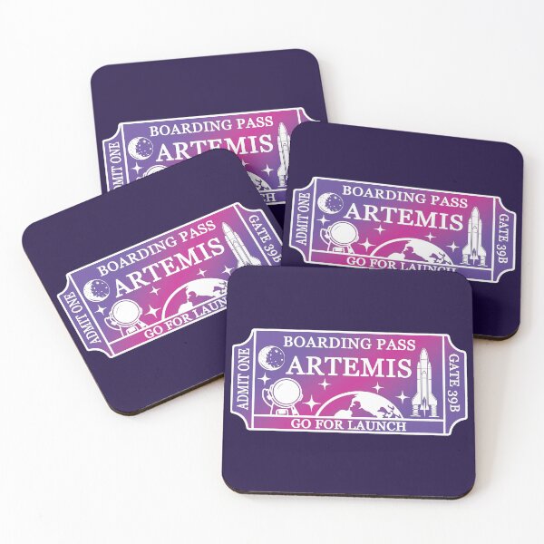 Item preview, Nebula Artemis Boarding Pass designed and sold by Celticrose721.
