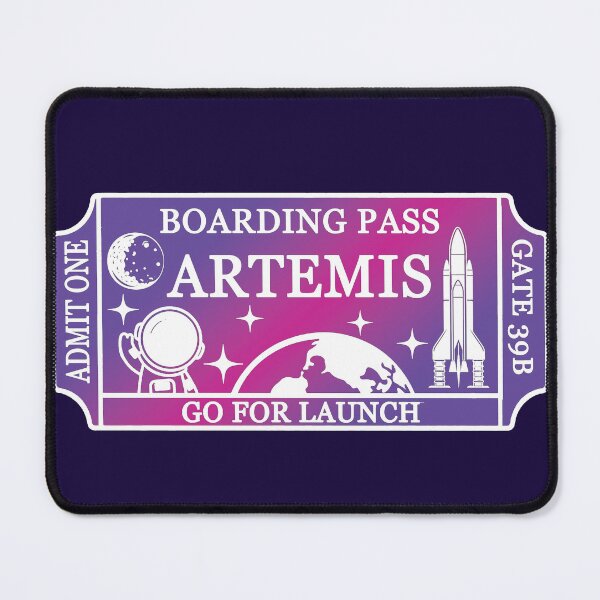 Item preview, Nebula Artemis Boarding Pass designed and sold by Celticrose721.